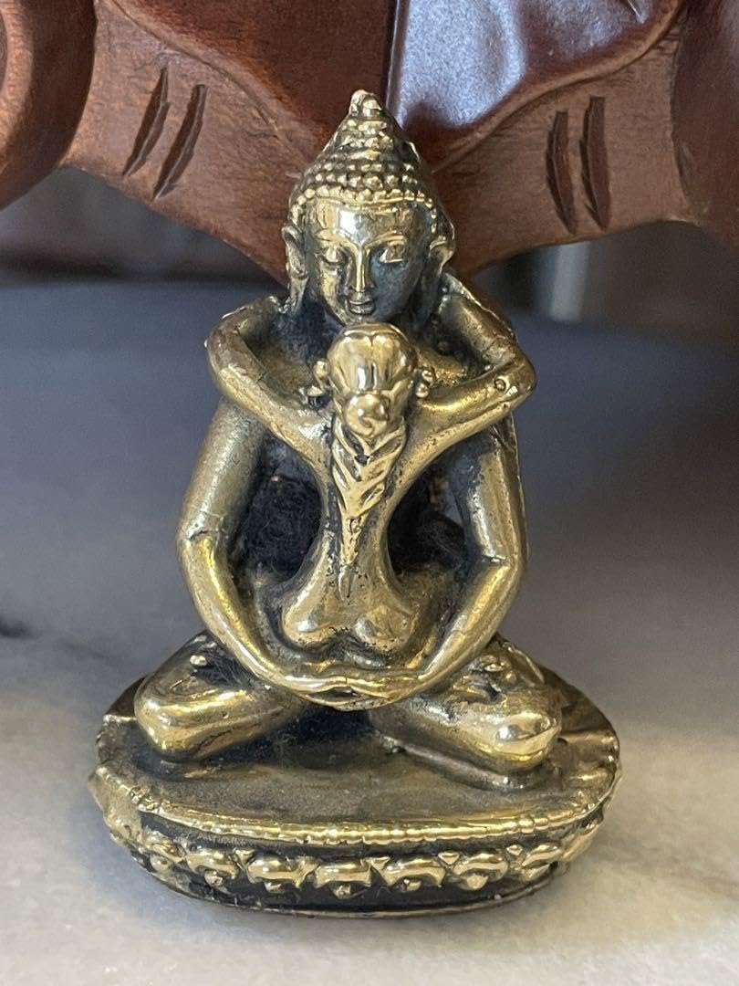 Amazon.co.jp: チベット密教 仏教 シャクティ②歓喜仏 ヤブユム像 秘仏